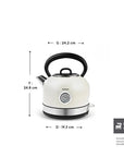 KARACA KETTLE ELECTRIQUE RETRO CREME