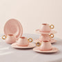 KARACA SERVICE A CAFE KREMA ROSE 12 PIECES