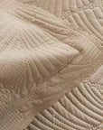 KARACA ENSEMBLE DE COUVRE LIT LEAF BEIGE 230X240CM