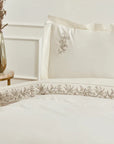 KARACA PARURE DE HOUSSE DE COUETTE MAISA BEIGE 200X220CM - ALINDA HOME 