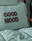 parure de couette vert motto coton comfort marque karaca - alinda home