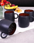 KARACA LOT DE 4 MUG BLACK GALACTIC