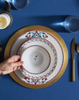KARACA SERVICE DE TABLE NAKKAS 24 PIECES 6 PERSONNES