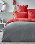 NAUTICA HOUSSE DE COUETTE PRUVA ROUGE ANTRHACITE 200X220CM