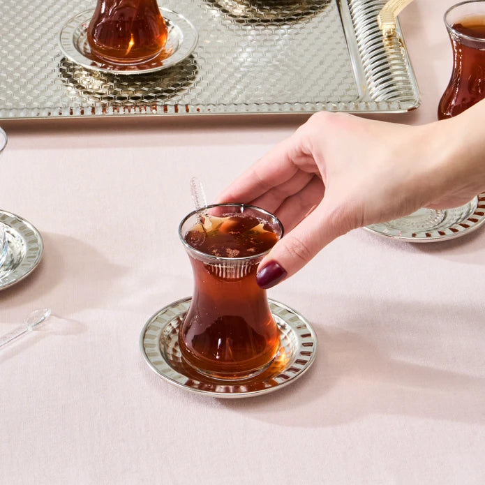 KARACA ENSEMBLE DE SERVICE A THE ET PLATEAU NEHIR 19 PIECES - ALINDA HOME 