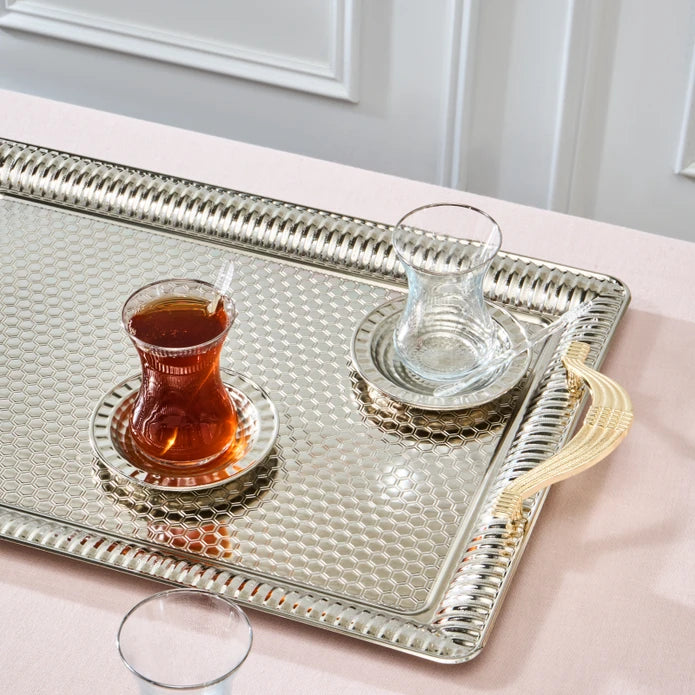 KARACA ENSEMBLE DE SERVICE A THE ET PLATEAU NEHIR 19 PIECES - ALINDA HOME 