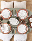 KARACA SERVICE DE TABLE NORA 74 PIECES 12 PERSONNES