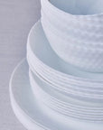 KARACA WHITE DIAMOND OPAL SERVICE DE TABLE 24 PIECES 6 PERSONNES - ALINDA HOME 