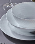 KARACA WHITE DIAMOND OPAL SERVICE DE TABLE 24 PIECES 6 PERSONNES - ALINDA HOME 