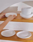 KARACA WHITE DIAMOND OPAL SERVICE DE TABLE 24 PIECES 6 PERSONNES - ALINDA HOME 
