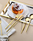 KARACA ORION CHAMPAGNE MATTE GOLD ENSEMBLE DE COUVERTS 30 PIECES - ALINDA HOME 