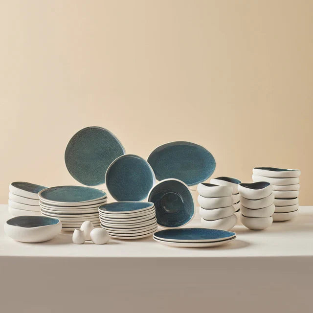 KARACA SERVICE DE TABLE EARTH COLLECTION OSCAR 55 PIECES 12 PERSONNES - ALINDA HOME 