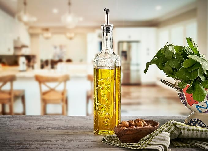 PASABAHCE BOUTEILLE D'HUILE EN VERRE 1LITRES - ALINDA HOME 