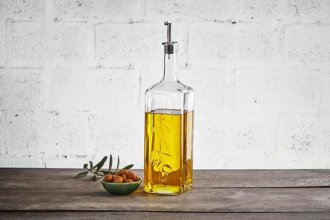 PASABAHCE BOUTEILLE D'HUILE EN VERRE 1LITRES - ALINDA HOME 