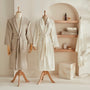 KARACA ENSEMBLE DE PEIGNOIR BIRD CREME 6 PIECES - ALINDA HOME 