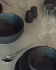 MULEX DILA BLACK DINNERWARE SET | 28 PIECES | 6 PERSONS