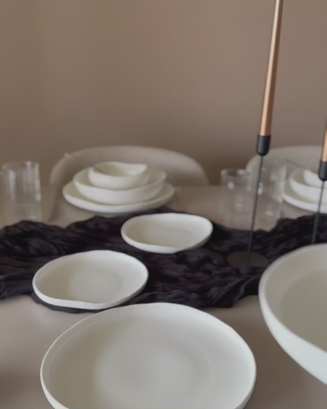 BRICARD SERVICE DE TABLE BARLES 6 PERSONNES 25 PIECES - ALINDA HOME 