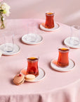KARACA SERVICE A THE SATURN PLATIN 6 PERSONNES 12 PIECES - ALINDA HOME 