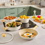 KARACA BATTERIE DE CUISINE SWISS CRISTAL WOODY BEIGE 7 PIECES