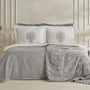 KARACA PARURE DE LIT TUGBA GRIS 8 PIECES