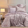 KARACA PARURE DE LIT VALERIA BEST VIEUX ROSE SECHEE 8 PIECES