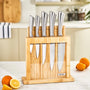 KARACA SET DE COUTEAUX VIGOR 7 PIECES EN ACIER ET SUPPORT EN BOIS - ALINDA HOME 