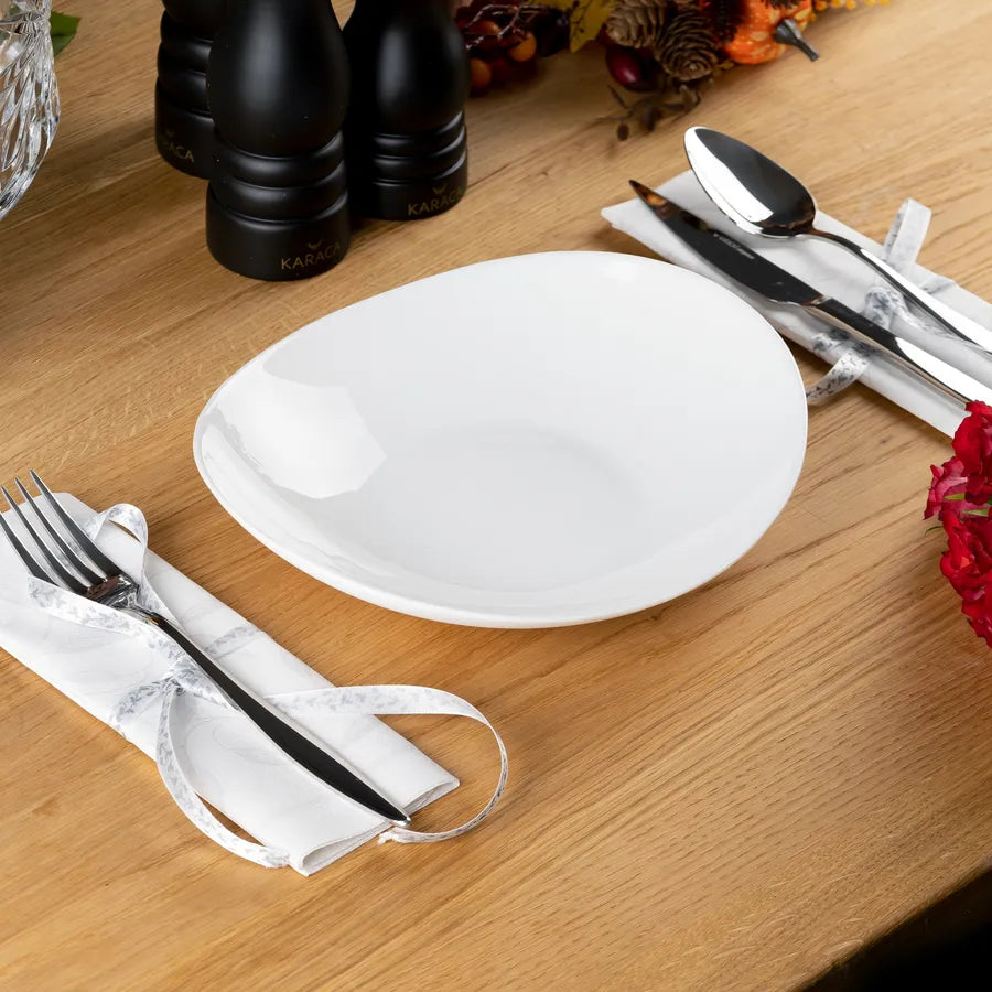 KARACA SERVICE DE TABLE WHITE PURE OPAL 6 PERSONNES